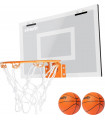 Mini Tablero de baloncesto con 2 pelotas Blanco VirtuFit