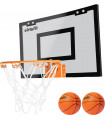 Mini Tablero de baloncesto con 2 pelotas Negro VirtuFit
